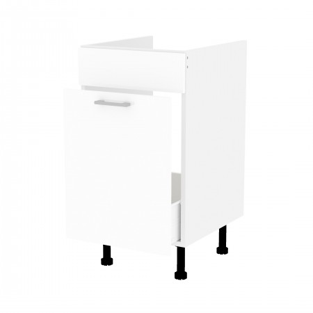 RITA BASIC biały połysk b_S45ZL_1SM szafka pod zlew