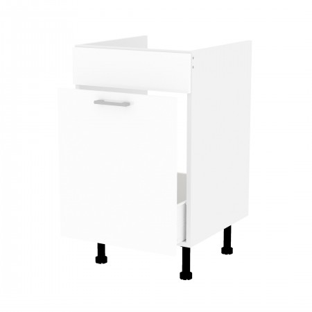 RITA BASIC biały połysk b_S50ZL_1SM szafka pod zlew