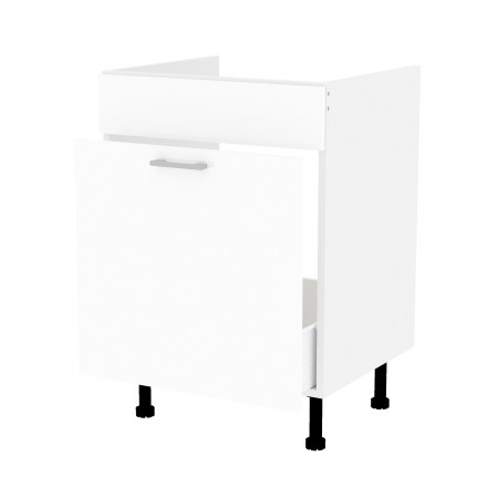 RITA BASIC biały połysk b_S60ZL_1SM szafka pod zlew