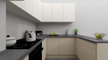 LAMI EDGE BASIC jasny beż - meble kuchenne AR_0015B