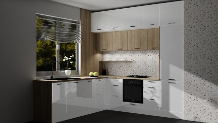 AKSEL PRO biały połysk - meble kuchenne AR_0006P