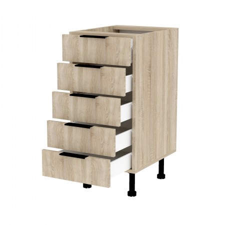 LAMIe BASIC dąb sonoma ds_S40_5S szafka kuchenna...