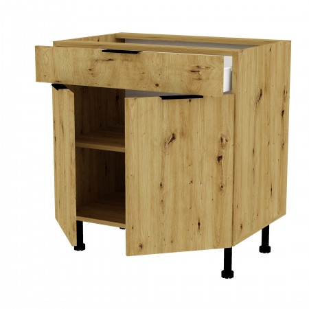 LAMIe BASIC dąb artisan da_S80_1S_2F szafka kuchenna...