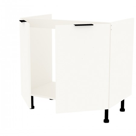 LAMIe BASIC kremowy k_S90ZL_2F szafka pod zlew