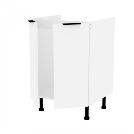 LAMIe BASIC biały b_S60ZL_2F szafka pod zlew