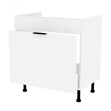 LAMIe BASIC biały b_S80ZL_1SM szafka pod zlew