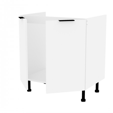 LAMIe BASIC biały b_S80ZL_2F szafka pod zlew