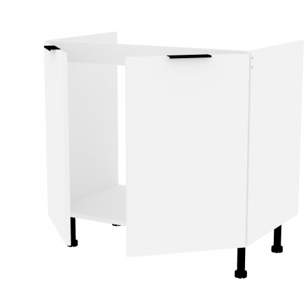 LAMIe BASIC biały b_S90ZL_2F szafka pod zlew