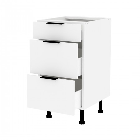 LAMIe BASIC biały b_S45_3S szafka stojąca