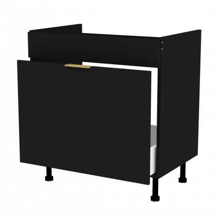 LAMIe BASIC czarny c_S80ZL_1SM szafka kuchenna pod zlew