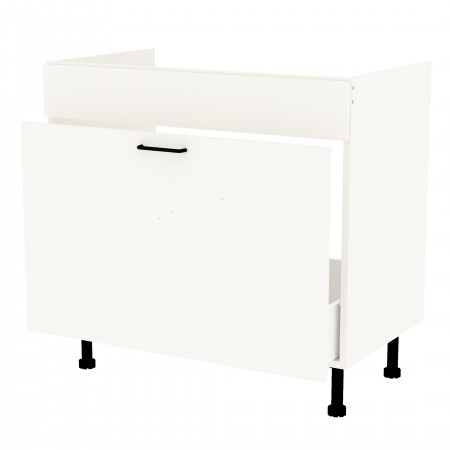 LAMI BASIC kremowy k_S90ZL_1SM szafka pod zlew