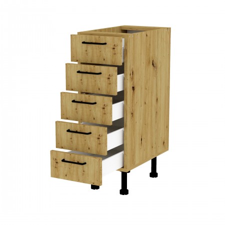 LAMI BASIC dąb artisan da_S30_5S szafka stojąca