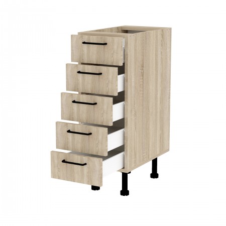 LAMI BASIC dąb sonoma ds_S30_5S szafka stojąca