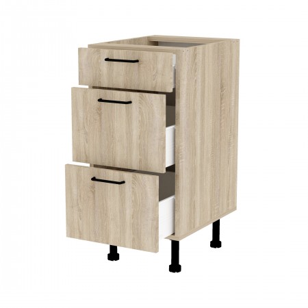 LAMI BASIC dąb sonoma ds_S40_3S szafka stojąca