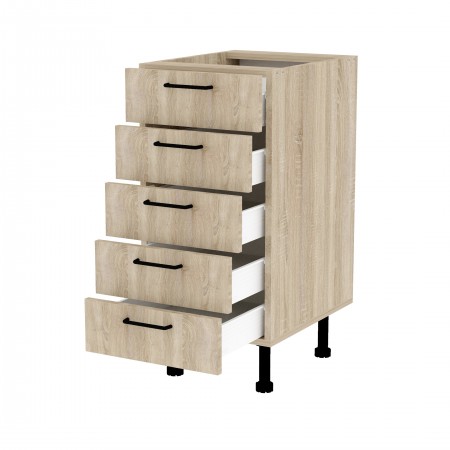 LAMI BASIC dąb sonoma ds_S40_5S szafka stojąca