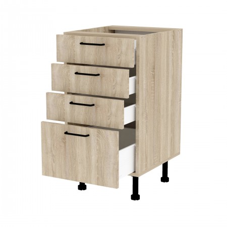 LAMI BASIC dąb sonoma ds_S45_4S szafka stojąca