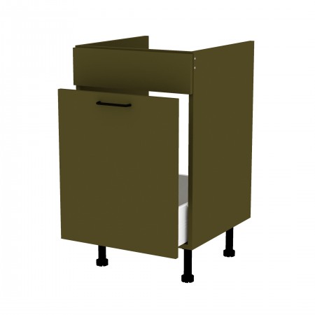 LAMI BASIC oliwkowy o_S50ZL_1SM szafka pod zlew