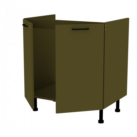 LAMI BASIC oliwkowy o_S80ZL_2F szafka pod zlew