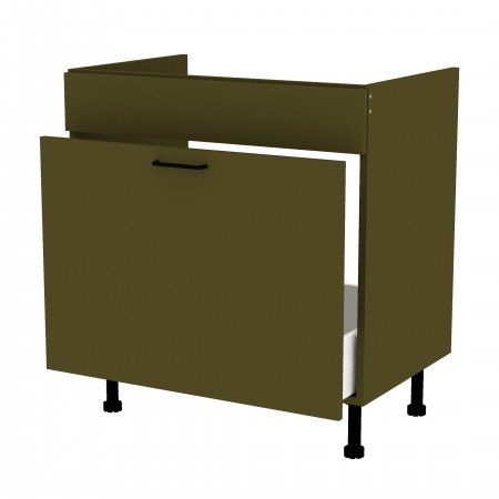 LAMI BASIC oliwkowy o_S80ZL_1SM szafka pod zlew