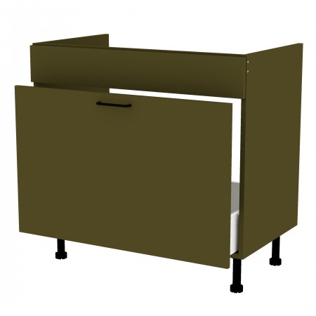 LAMI BASIC oliwkowy o_S90ZL_1SM szafka pod zlew