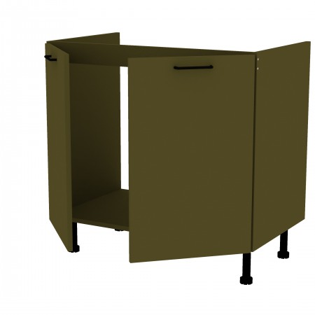 LAMI BASIC oliwkowy o_S90ZL_2F szafka pod zlew