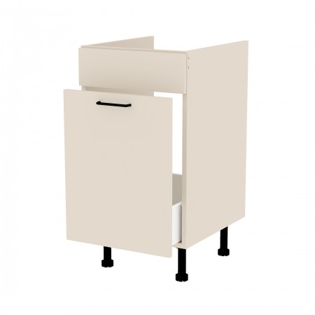 LAMI BASIC beż jasny bj_S45ZL_1SM szafka pod zlew