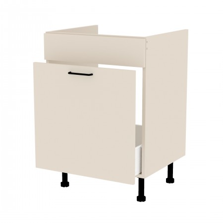 LAMI BASIC beż jasny bj_S60ZL_1SM szafka pod zlew